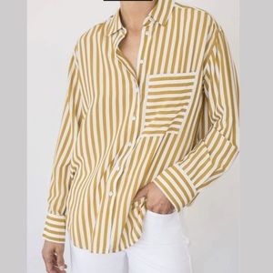 AYR The Plunge Pool Button Down Shirt in Baguette